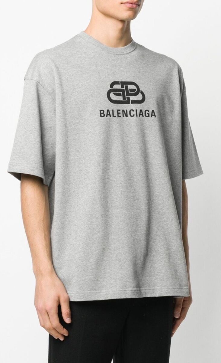 Balenciaga BB logo t shirt men XS Oversized Authentic | eBay Balenciaga BB logo t shirt men XS Oversized Authentic | eBay