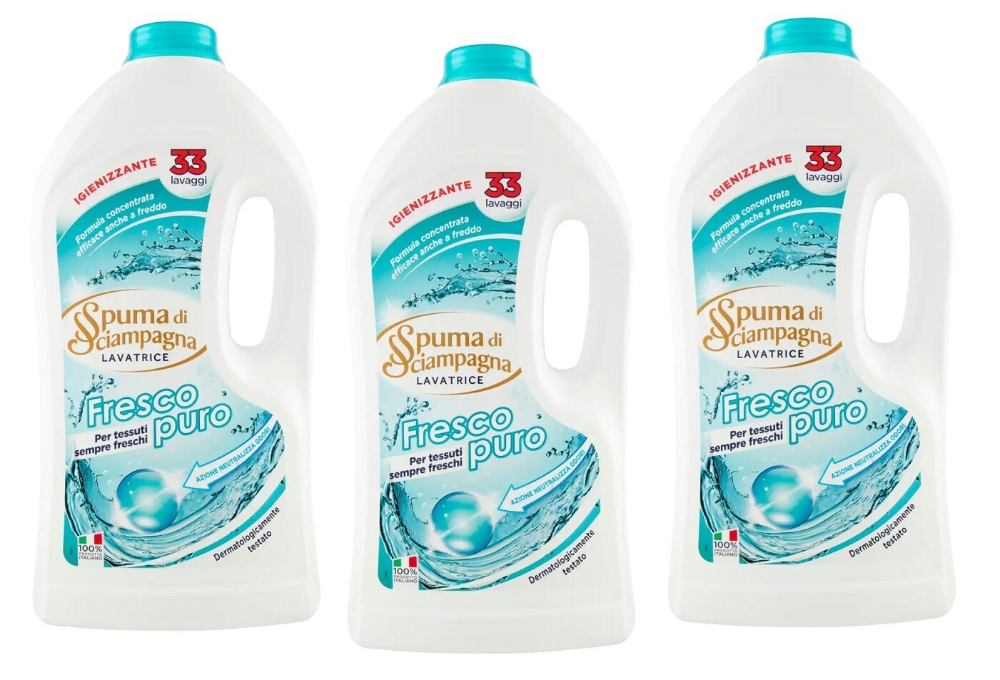 Offerta Spuma di Sciampagna Fresco Puro 3 Pezzi x 1485ml