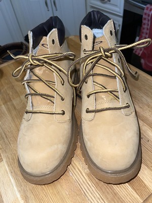 New Smith's Leather Work Boots Kids Size: 5.5  Lace Up Activewear NEW With Flaws