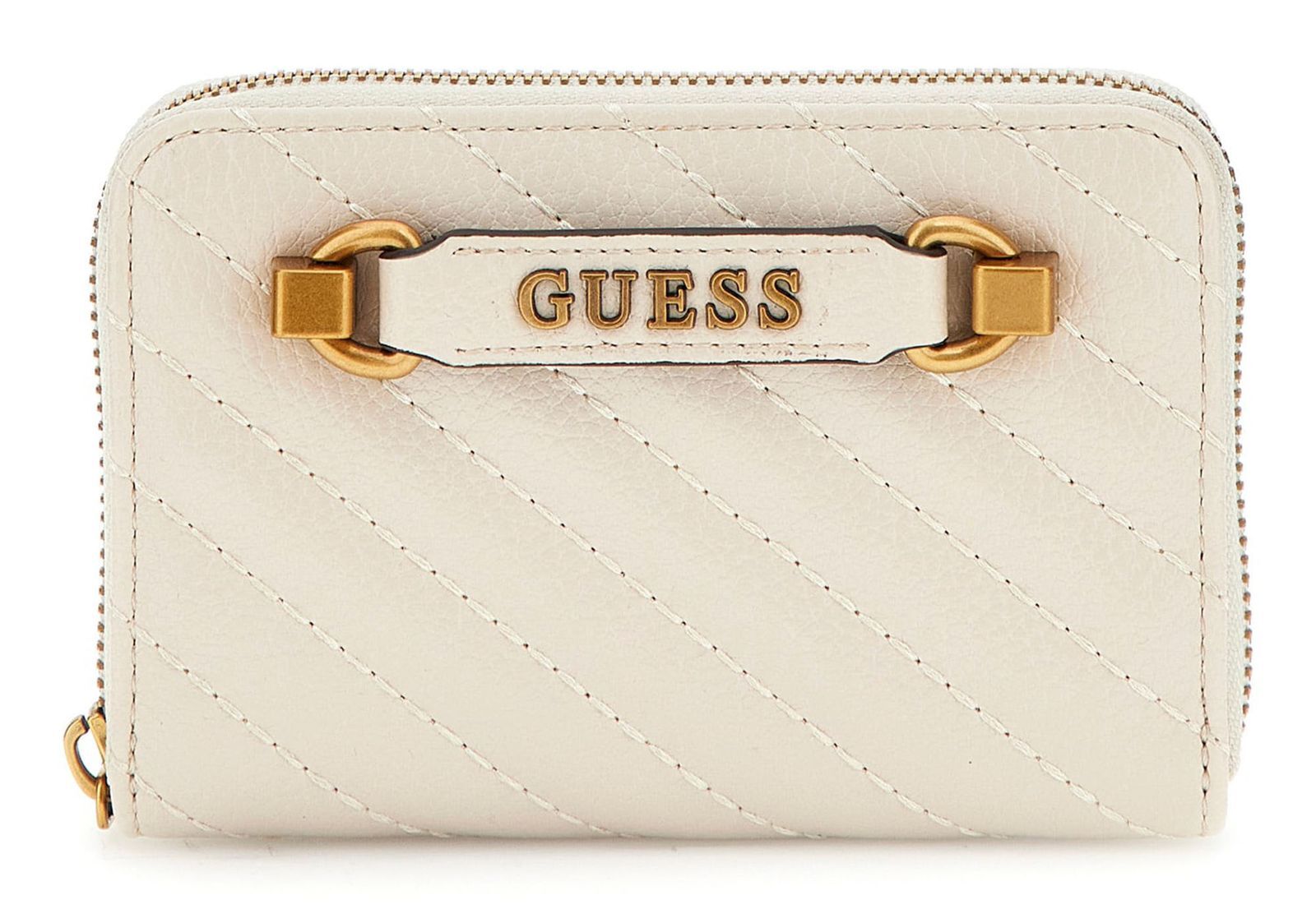 GUESS purse Sela SLG Zip Around M Bone