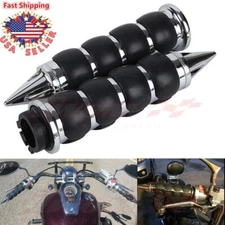 Universal 1" Motorcycle Handle Bar Hand Grips For Harley Honda Kawasaki Suzuki