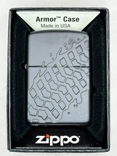 Tire Tread Design Black Matte Armor Zippo Lighter NEW 28966