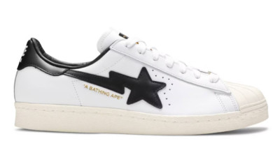 Adidas Superstar 80s Bape A Bathing Ape White/Black GZ8980 Men's Sneakers 11
