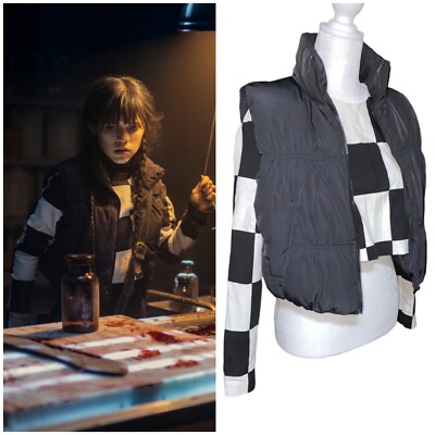 トップス Black Eye Patch Checked Puff Vest トップス Black Eye Patch Checked Puff Vest Black Eye Patch