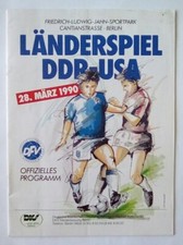 East Germany v United States DDR v USA Landerspiel 1990 International Programme