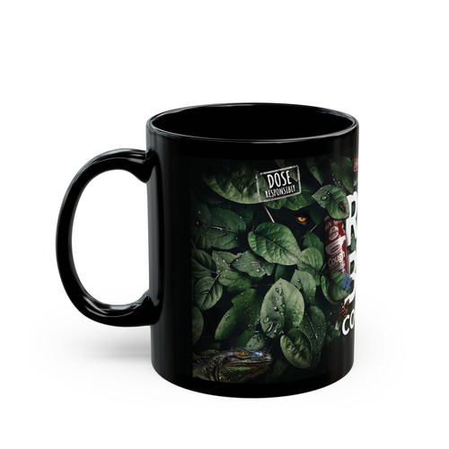 Robocough Rainforest Black Mug (11oz, 15oz) - Picture 8 of 9