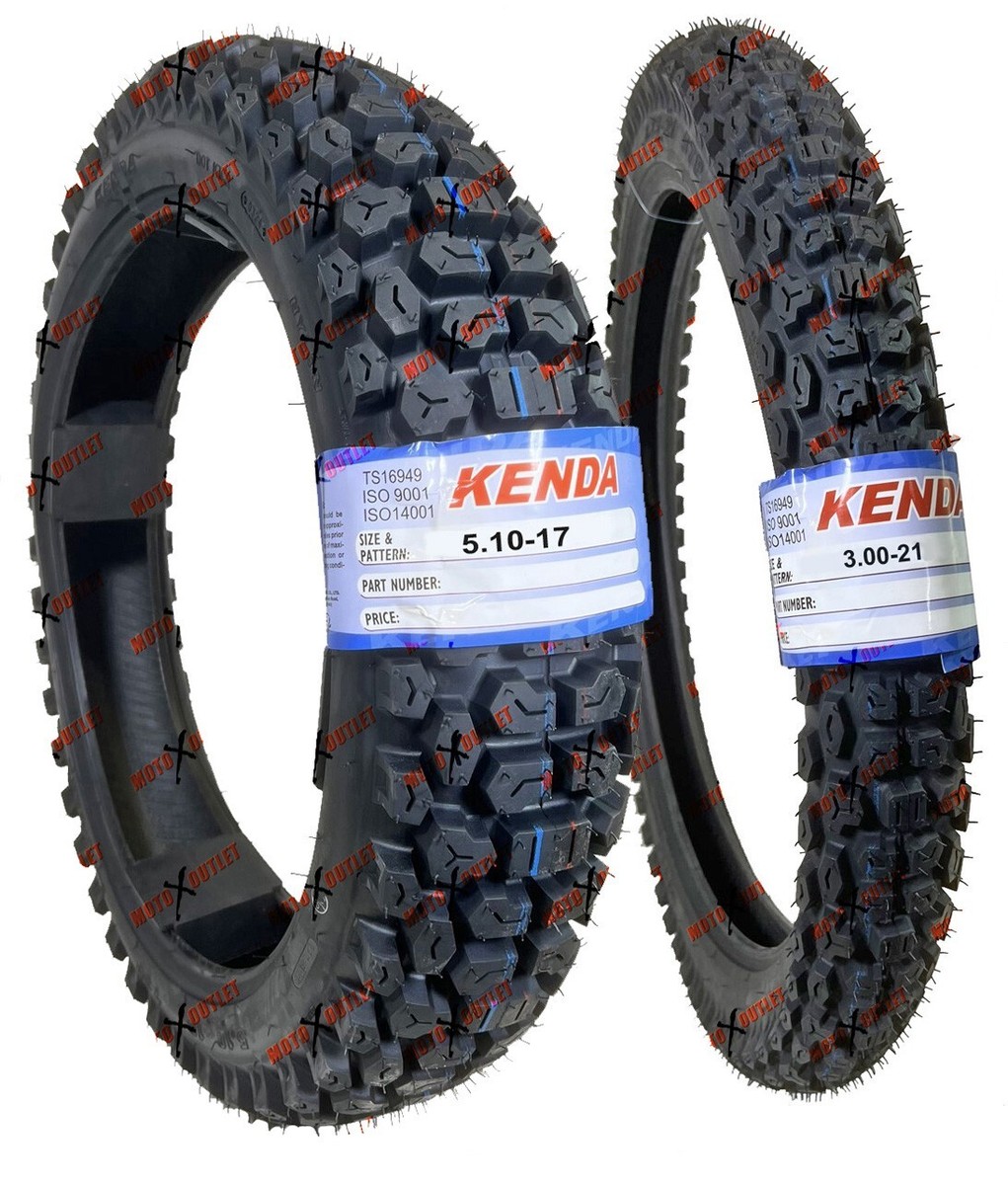 Kenda K270 3.00-21 5.10-17 Front Rear Tires Dual Sport Tire Set