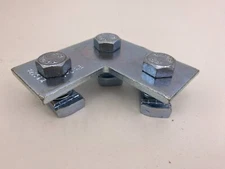 B-Line B140PAZN 3-hole 90 Degree Corner Plate, Pre-Assembled,Zinc Plated Sold/pc