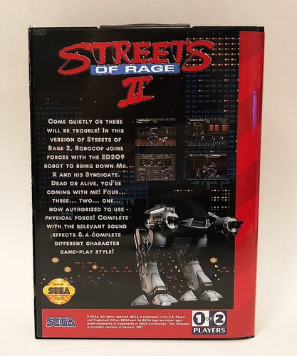 Streets of Rage 2 Robocop für Sega Genesis/Mega Drive - Bild 2 von 2