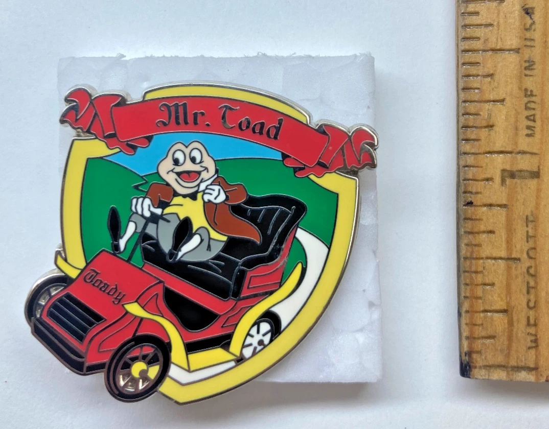 Disney Pin Mr. Toad's "Red Car" Wild Ride - 2009. Rare & Hard to Find.