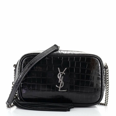 ysl lou croc camera bag