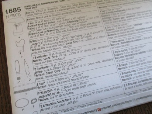 Pattern Sewing DIY Craft Project Simplicity 1685 One Size Women's Accessories - Picture 3 of 4