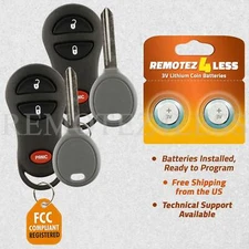 2 for 1999 2000 Dodge Durango Keyless Entry Remote Fob Car Key