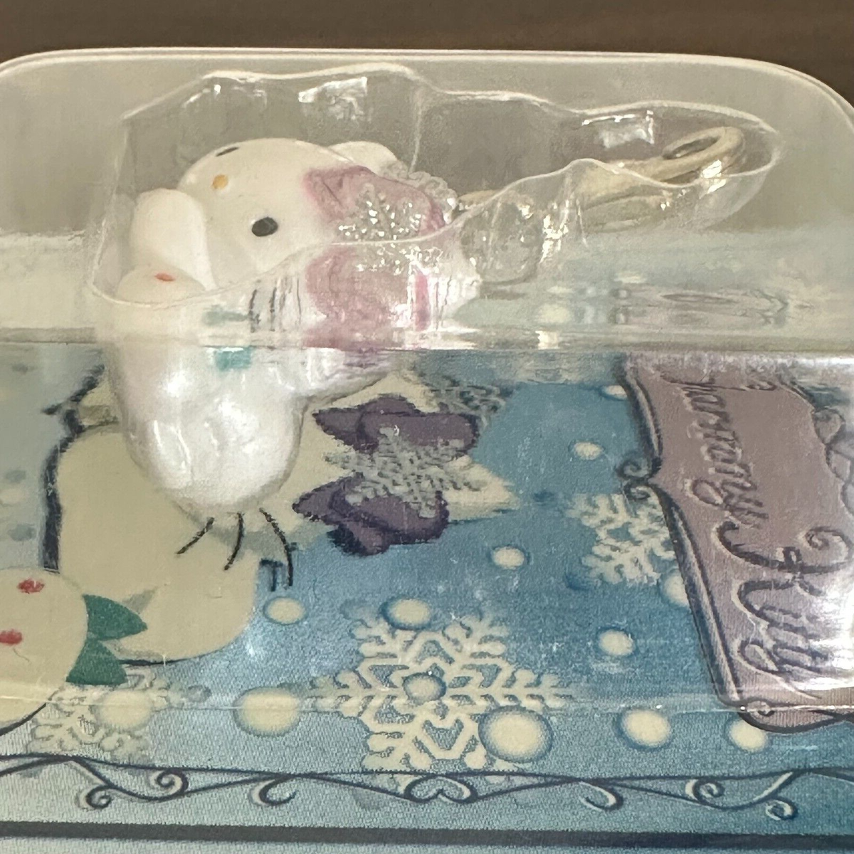 Charmmy Kitty Vintage zipper Keychain Hokkaido Snow rabbit SANRIO