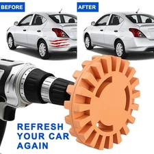 Adhesive Remover Wheel for Drills- Erase Decals,Pinstripes & Stickers in Minutes
