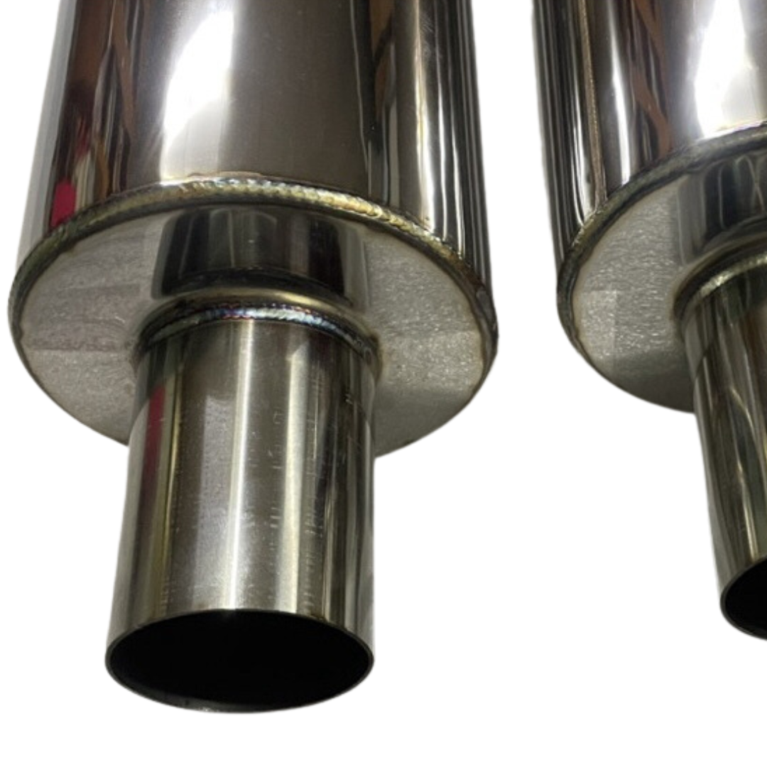 HKS HIPOWER UNIVERSAL SINGLE EXHAUST MUFFLER Inlet 2.5 Outlet 4.0