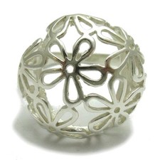 Sterling Silver Women Ring Hallmarked Solid 925 Flower Perfect Quality Empress