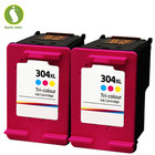 2 Regenerowane kolorowe wkład atramentowy HP do HP Deskjet 2600 2622 2630 304XL
