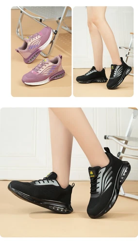 Damen Stahlkappe Sicherheitsschuhe Leichte Schutzschuhe S3 Sneaker Arbeitsschuhe - Bild 21 von 33