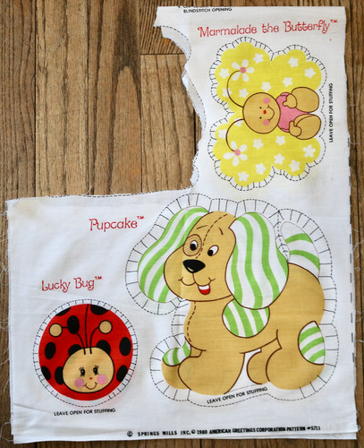 Strawberry Shortcake Vintage Pillow Sew &Stuff Pillow fabric 1980s huge lot