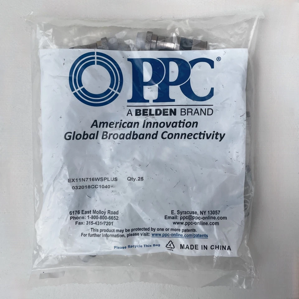 Conectores de montaje RG11 EX11N716WSPLUS conectores de compresión herméticos aqua-400 piezas Foto 2 de 3
