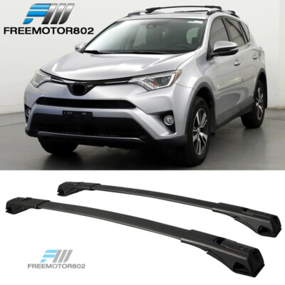 New Roof Rack Cross Bars For 2013-2018 Toyota RAV4 - OEM Style, Black, PT278-42130