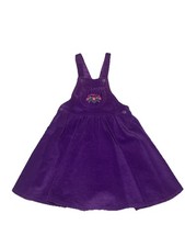 Vintage USA Oshkosh Genuine Article Purple Ribbed Corduroy Overall dress size 6x