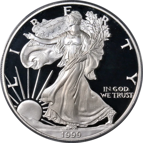 1999-P Silver American Eagle $1 PCGS PR70 DCAM - STOCK