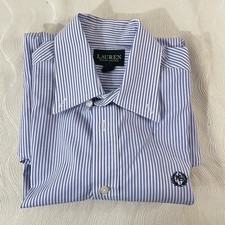 Lauren Ralph Lauren Boys Classic Dress Shirts Collection Blue Stripe Size 18