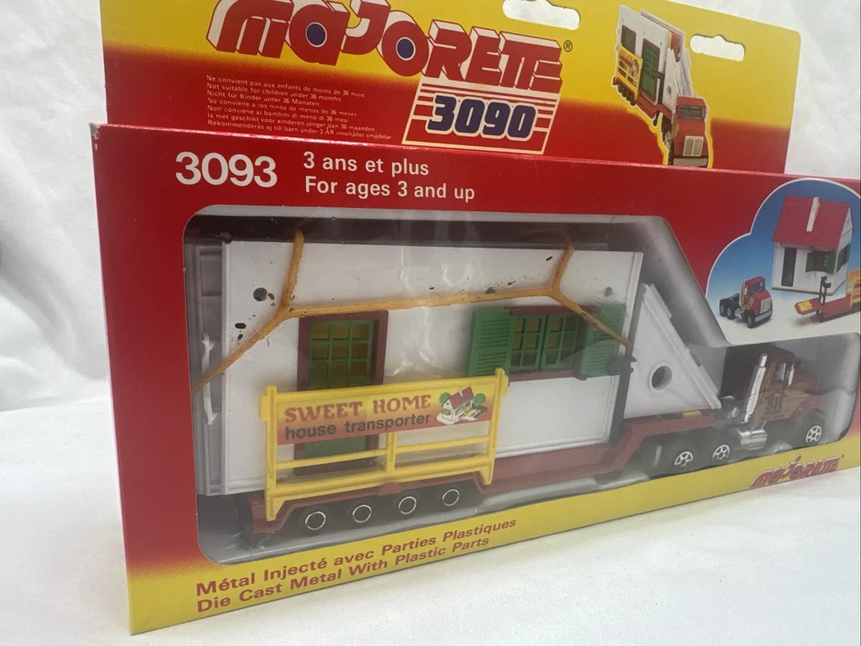 Vintage MAJORETTE 3090 Series Sweet Home House Transporter Trailer Model #3093 - Image 3 of 4
