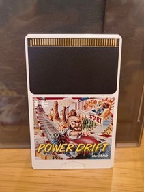 Power Drift Asmik PC Engine HuCard Used Tested Japanese ver with Case