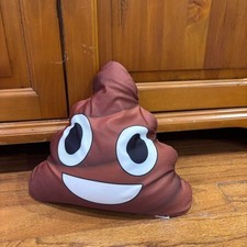 EMOJI Poop Plush Gag Christmas Gift Brown Funny Smiley Cushion Soft Pillow Decor