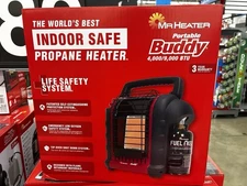 Mr Heater Buddy F232000 9000 BTU Portable Propane Radiant Heater Indoor Outdoor
