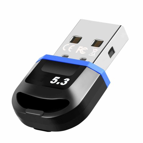 BT USB Adapter Driver Free Fast Data Transfer BT 5.3 Dongle Transmitter Rece NEW - Afbeelding 10 van 12