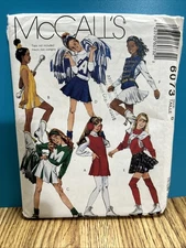 Vtg McCall's Pattern 6073 Misses' Cheerleader / Majorette Costume Size 8 Uncut