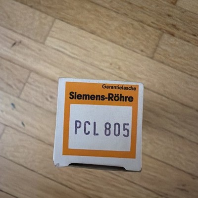 Siemens PCL 805 Röhre.  Typ: Triode-Pentode. Sockel: B9A Noval-Sockel (9-Stift).