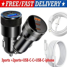 30W Fast Charge USB Type-C Car Charger Adapter For iPhone15 14 13 12 Pro Max lot