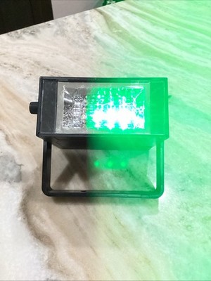 GEMMY Halloween Mini-Strobe Light Effect Box Battery-Operated Portable Green