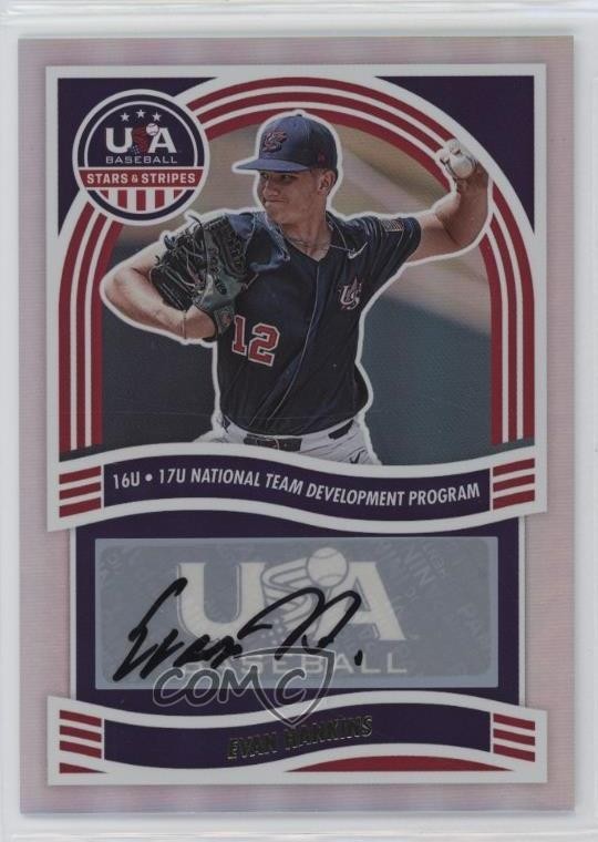 2024 Panini Stars and Stripes Holo Evan Hankins #NTS-EH Auto 11if