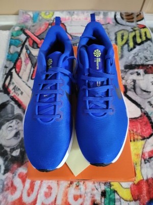 Nike Downshifter 12 Blue White Black DD9293-402 Mesh Athletic Sneaker Men's