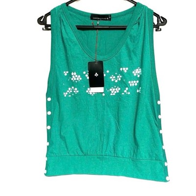 Christophe Lemaire Grün French-made Unisex 90s-00s Ärmelloses Top Neu