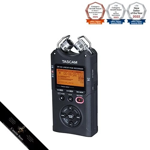 TASCAM 24bit/96kHz Linear PCM Recorder DR-40VERSION2Japan Brand New - Image 4 of 4