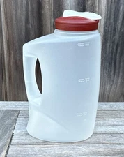 Rubbermaid MixerMate 3 Quart Pitcher Jug Red Flip Top Lid with Handle IC99 EUC