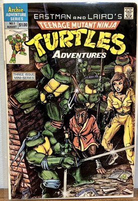 1988 Teenage Mutant Ninja Turtles Adventures #1 Eastman - KEY Mini-Series Archie