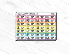 1393-3~~Paper Due Planner Stickers.