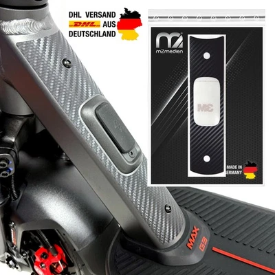 M2MEDIEN Querstrebe Aufkleber Carbon Optik geeignet für Segway Ninebot MAX G3 D E-Scooter