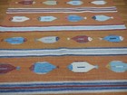 Turkish Oushak( Fish Design)Flat Weave Multicolored Handmade Bohemian Rug 6x9 Ft — photo 3