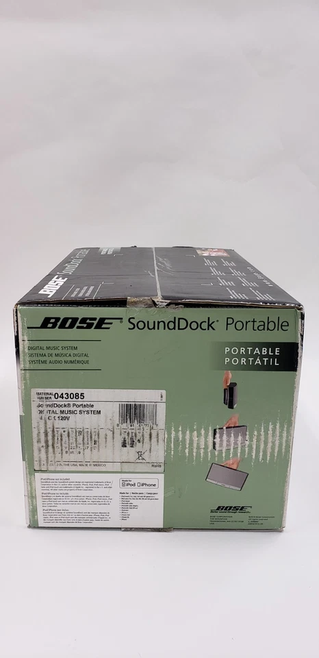 Bose SoundDock Portable Digital Music System Black Silver 043085 NEW - Image 3 of 4
