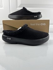 OOFOS OOcoozie Mule Slip-On Shoes Men's Size 9.5 Black New Nib