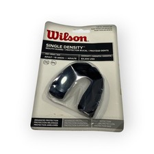 BLACK Wilson Single Density Adult Mouth Guard &ndash; Sports Protection &ndash; New - S4